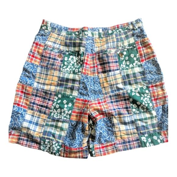 Vintage Tommy Hilfiger Plaid Patchwork Shorts - Picture 2 of 10